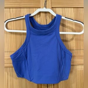 Lululemon Athletica Purple Fitted Crop Tank Top